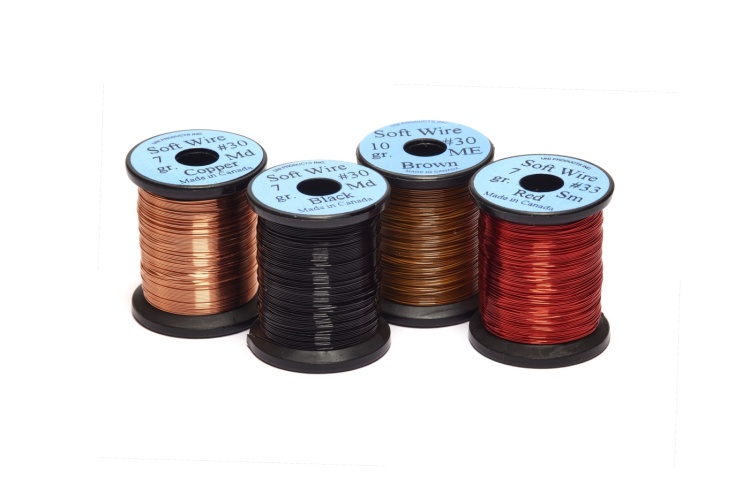 Uni Soft Copper Wire Fine 0.2mm Black Fly Tying Materials